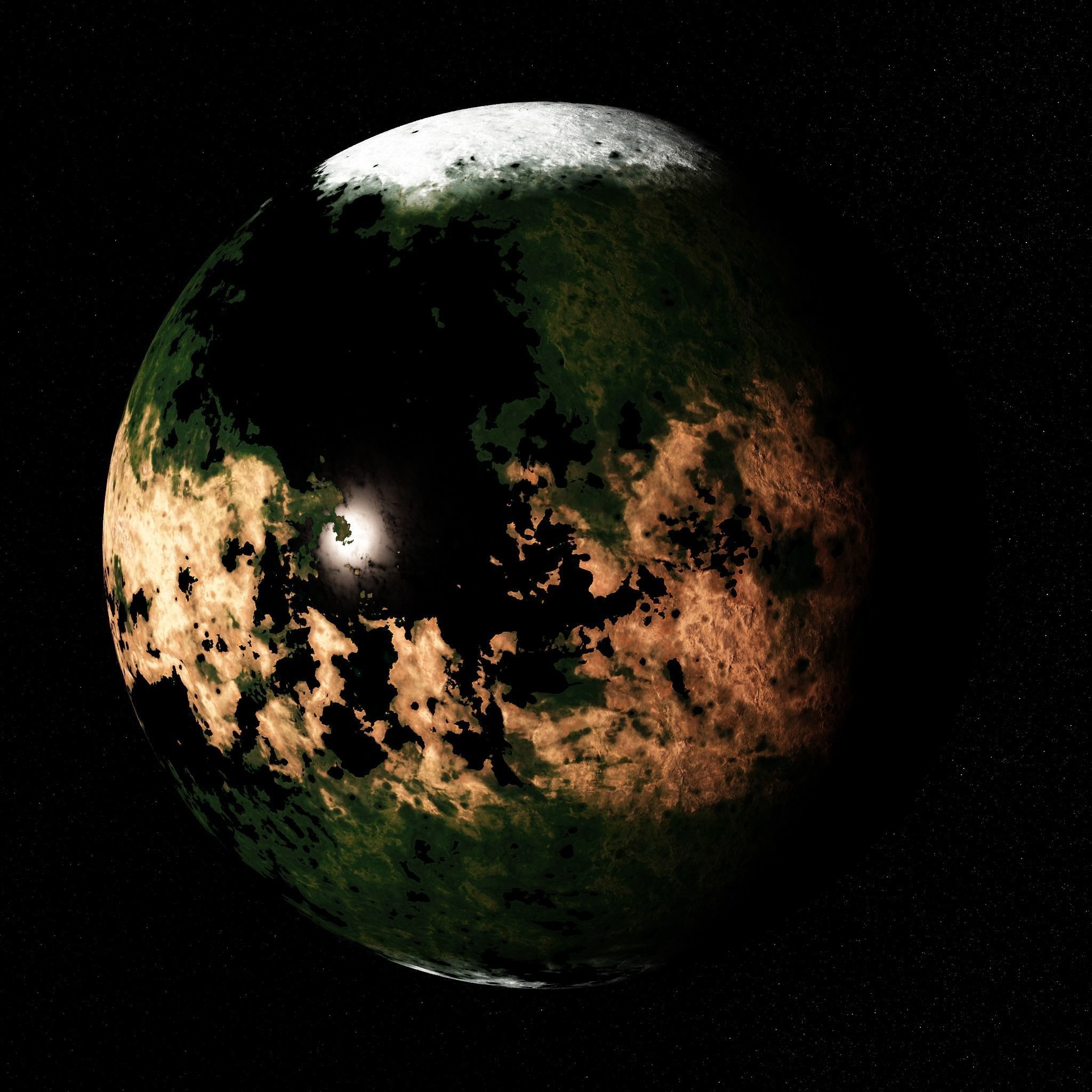 Procedural Habitable Planet Generator for Octane and C4D 3D model_13