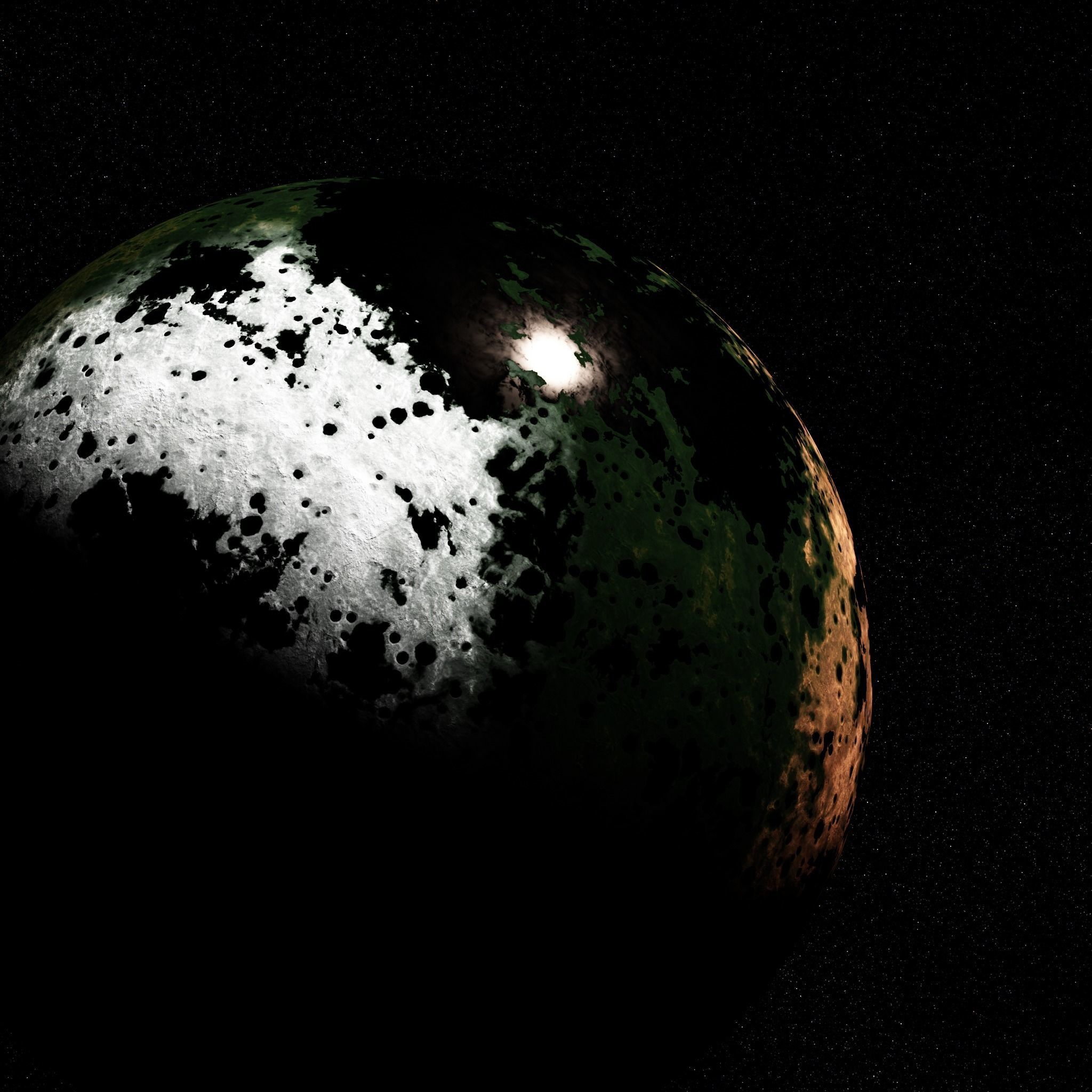 Procedural Habitable Planet Generator for Octane and C4D 3D model_8