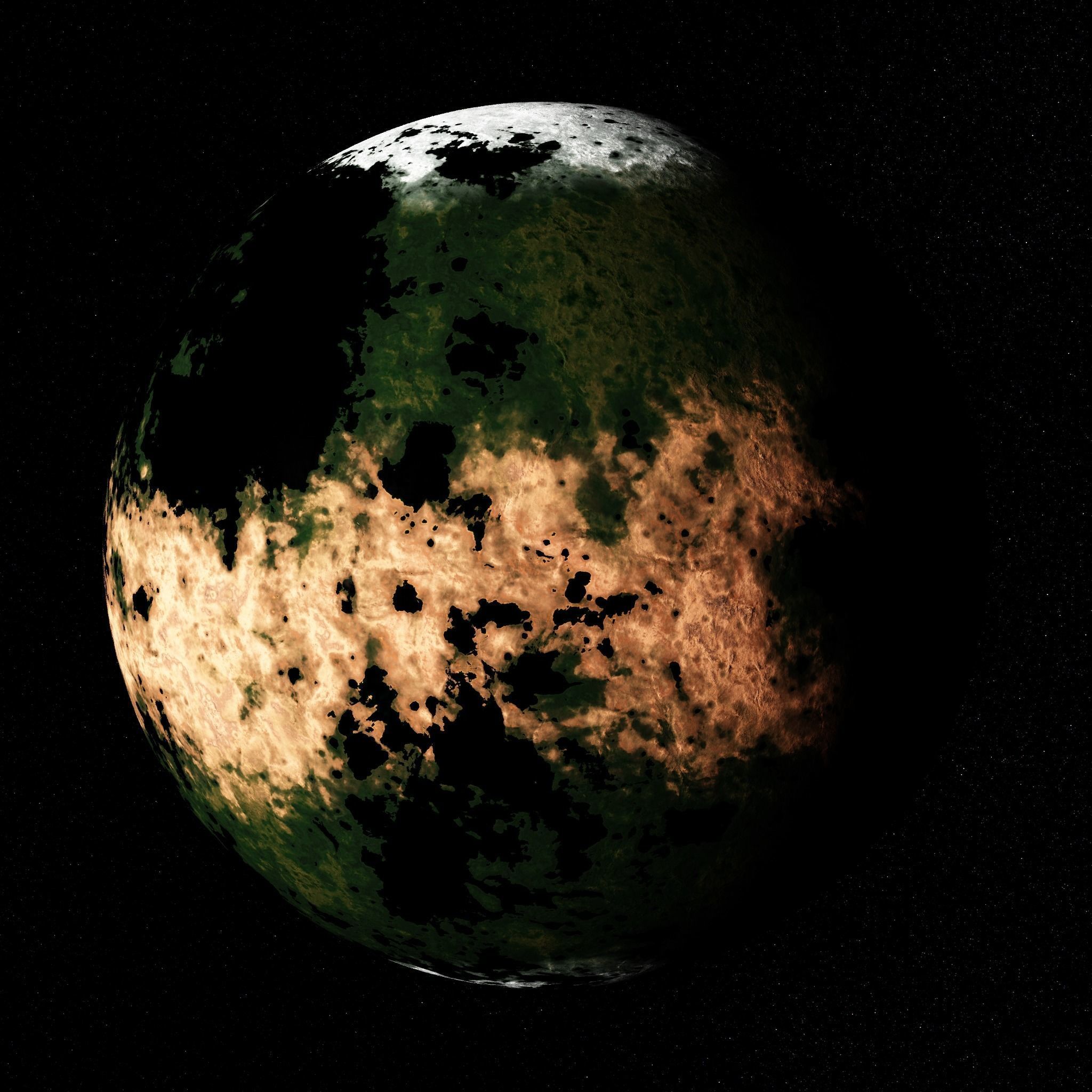 Procedural Habitable Planet Generator for Octane and C4D 3D model_9