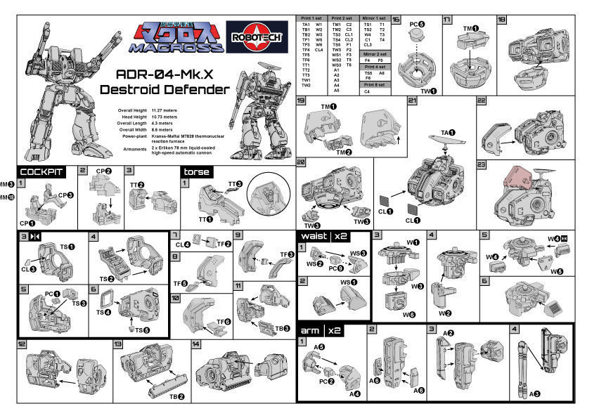 ADR-04-Mk X Destroid Defender 3D print model_4