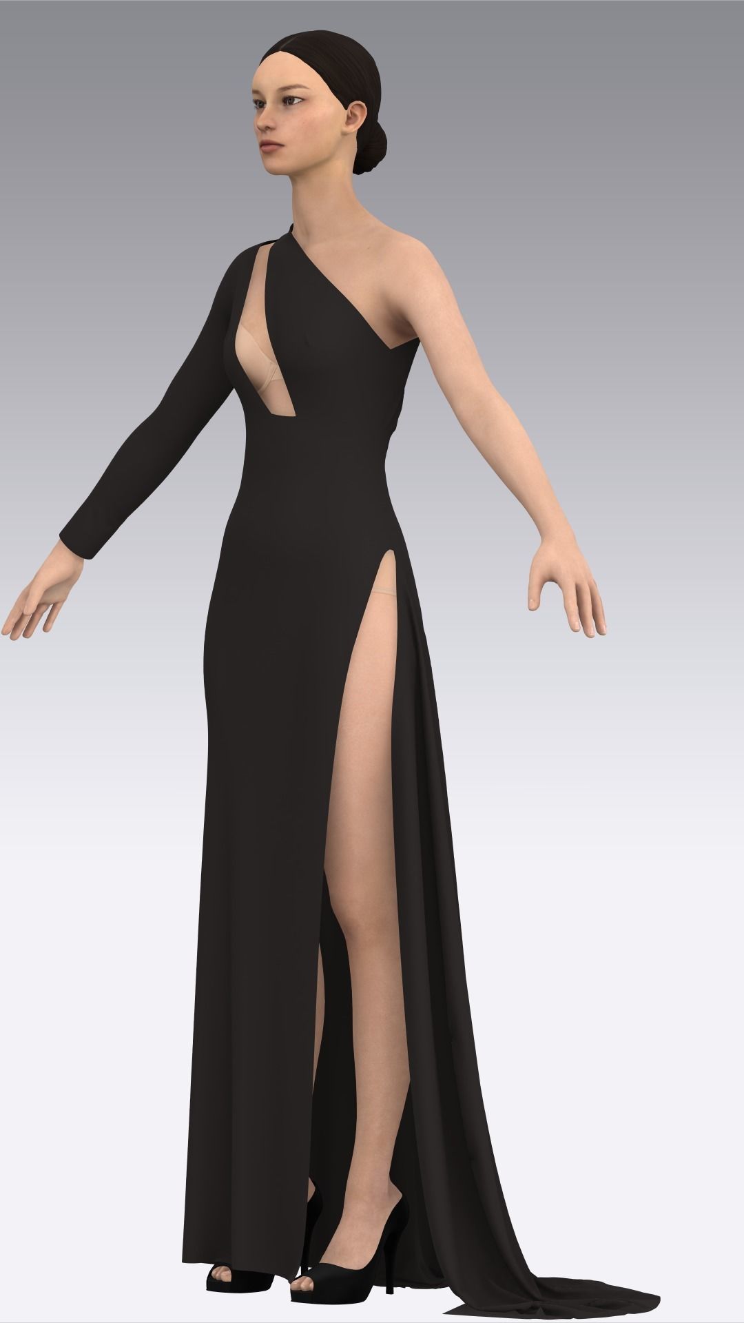 Dress Outfits MD CLO 3D ZPRJ ZPAC project files 3D model_39