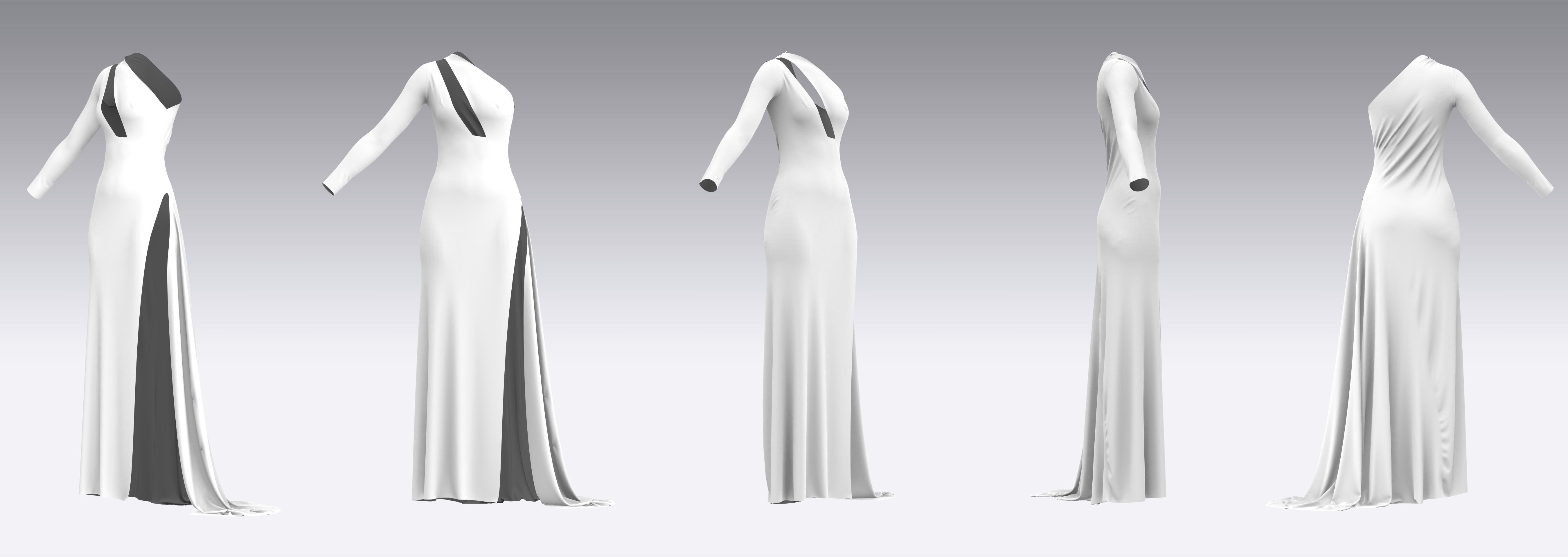 Dress Outfits MD CLO 3D ZPRJ ZPAC project files 3D model_6