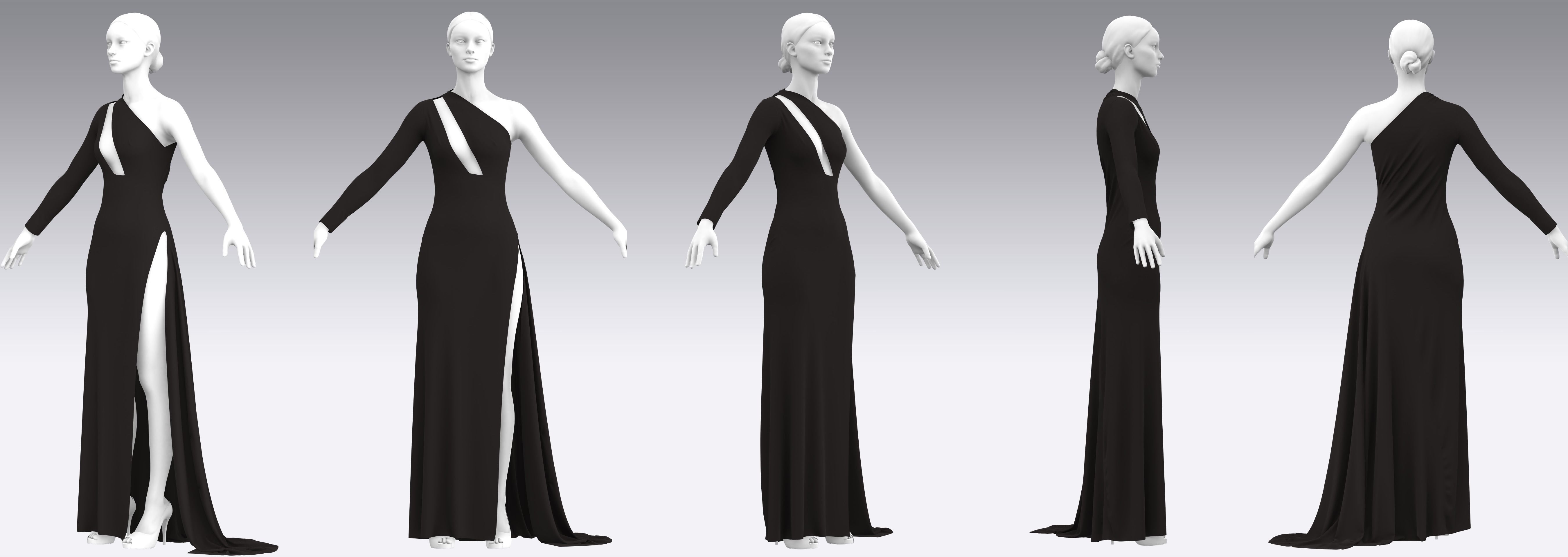 Dress Outfits MD CLO 3D ZPRJ ZPAC project files 3D model_3