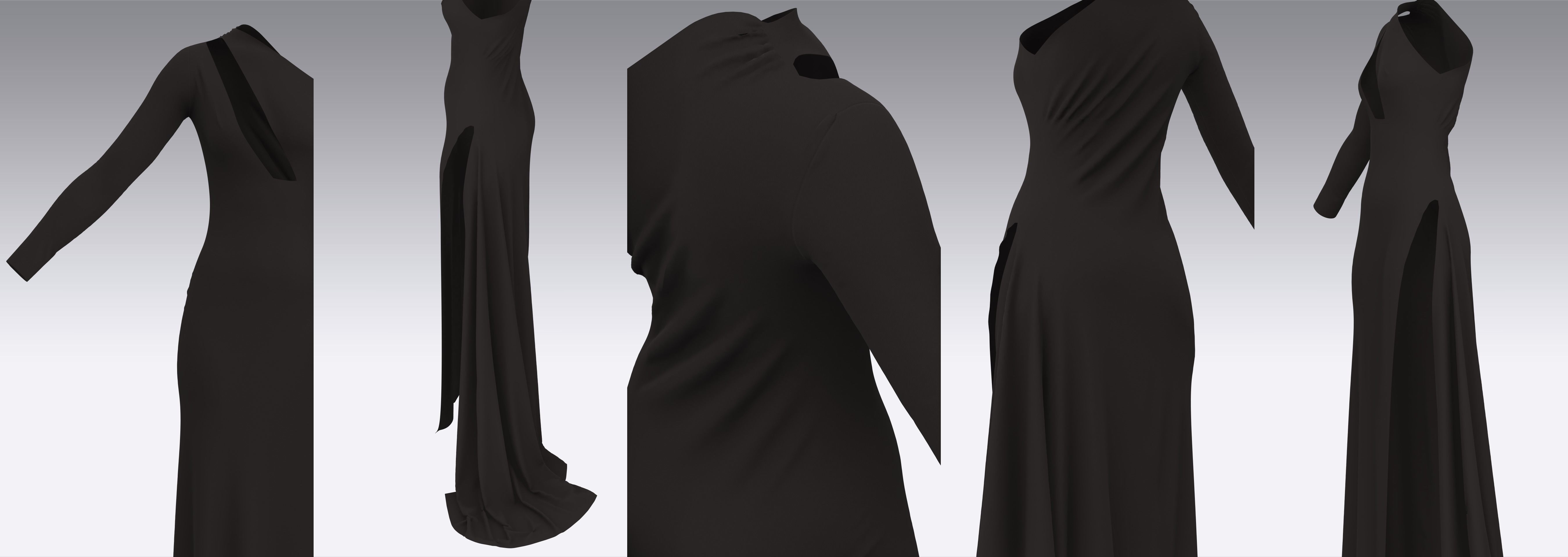 Dress Outfits MD CLO 3D ZPRJ ZPAC project files 3D model_8