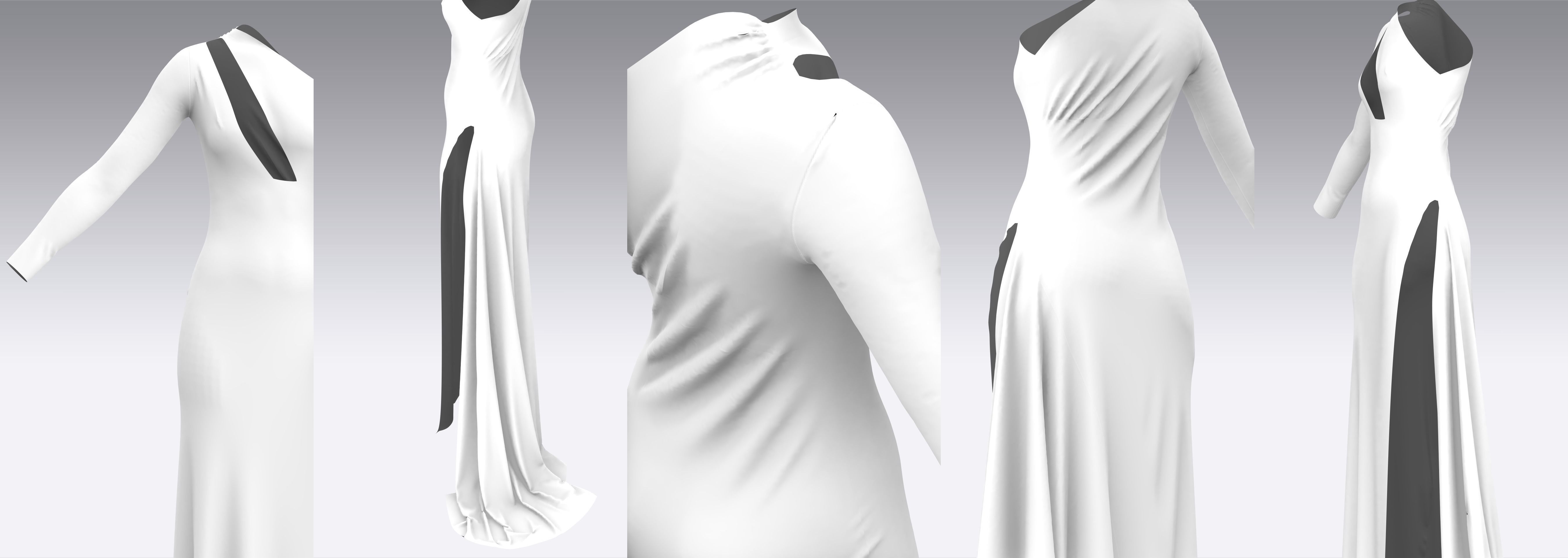 Dress Outfits MD CLO 3D ZPRJ ZPAC project files 3D model_9