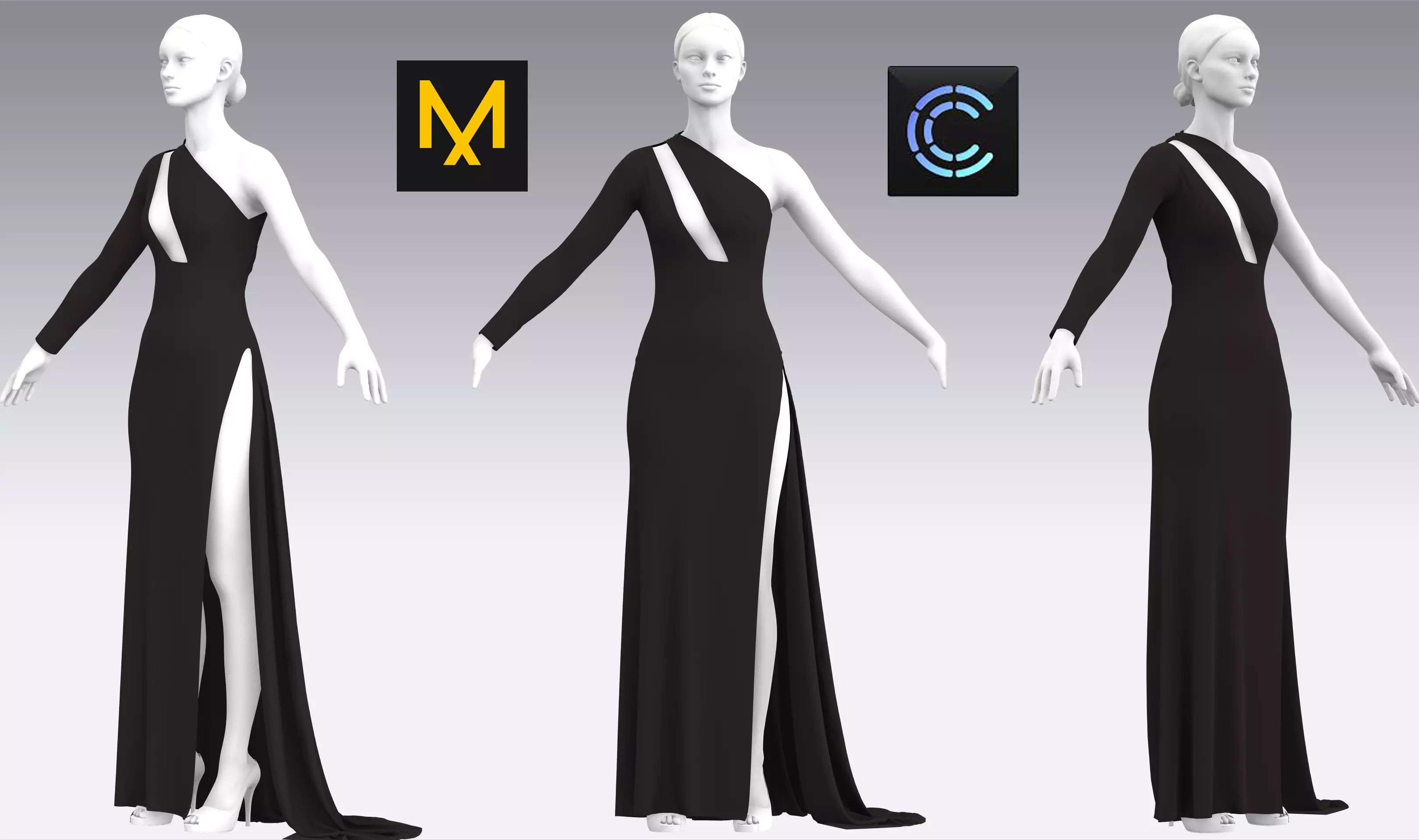 Dress Outfits MD CLO 3D ZPRJ ZPAC project files 3D model_0