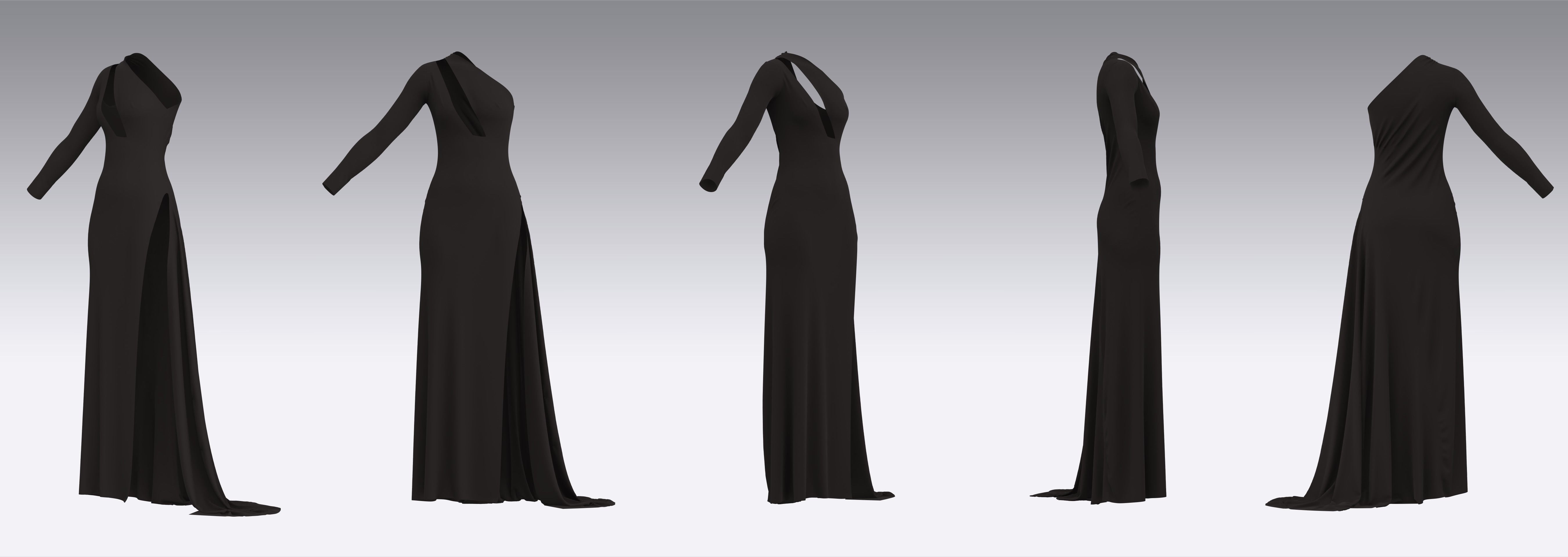 Dress Outfits MD CLO 3D ZPRJ ZPAC project files 3D model_5