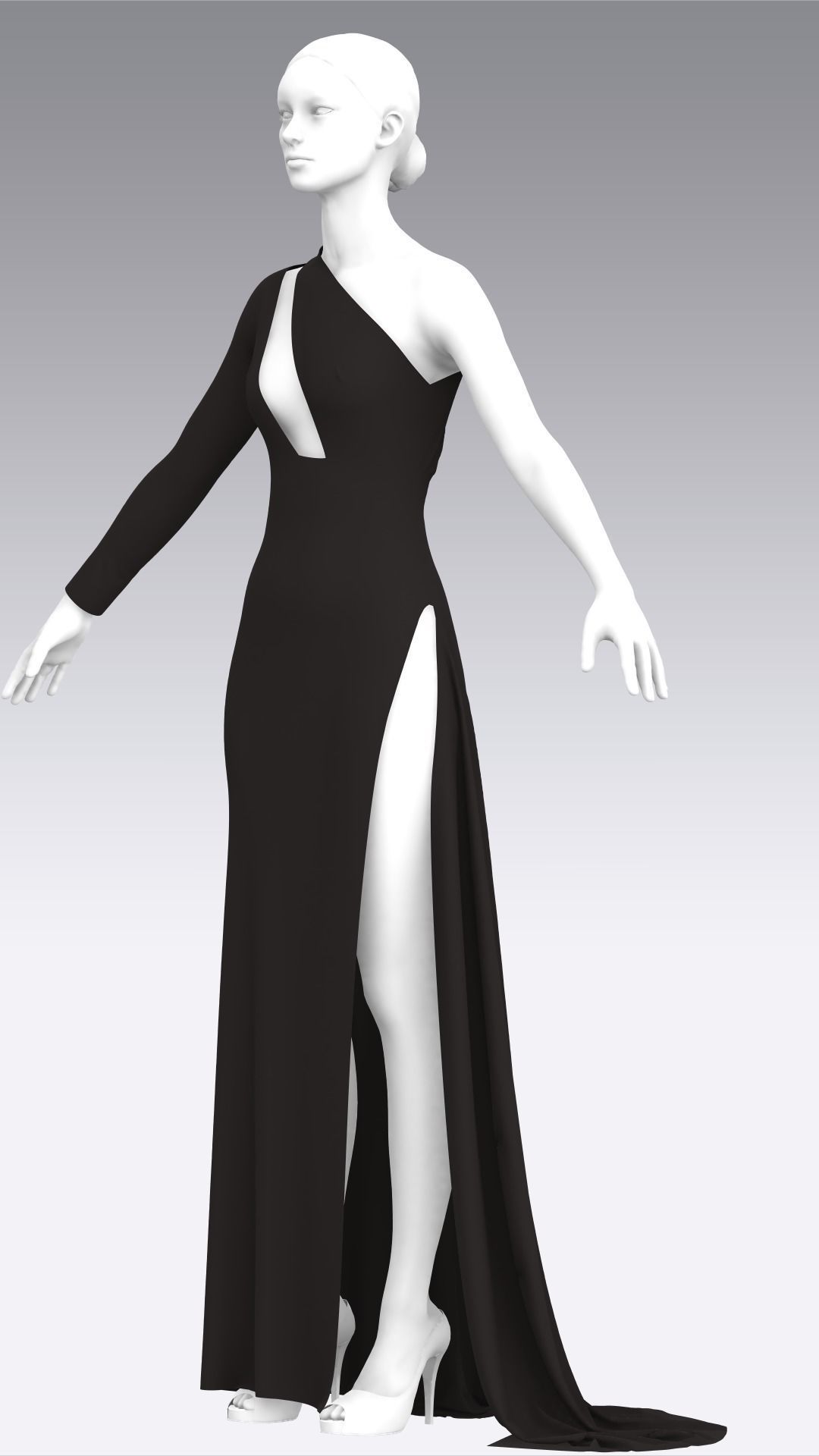 Dress Outfits MD CLO 3D ZPRJ ZPAC project files 3D model_16