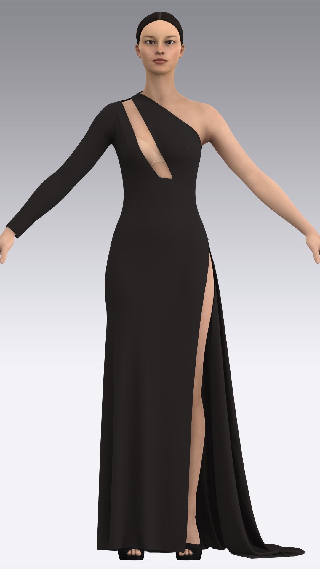 Dress Outfits MD CLO 3D ZPRJ ZPAC project files 3D model_36