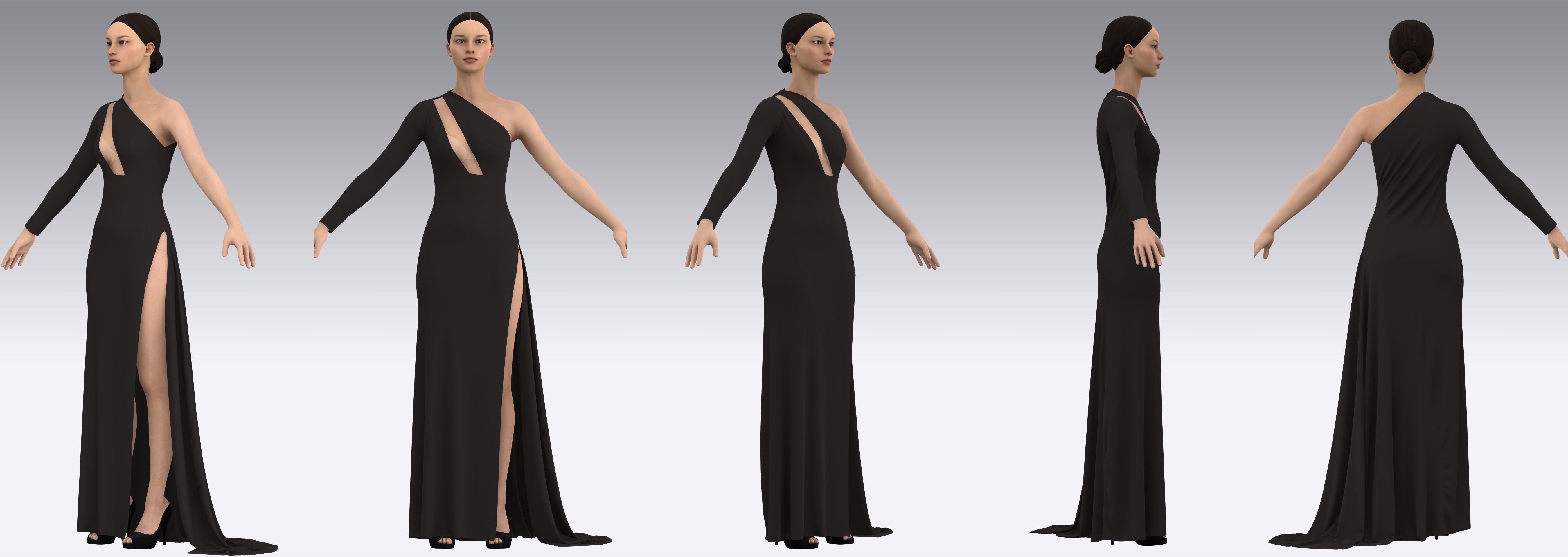 Dress Outfits MD CLO 3D ZPRJ ZPAC project files 3D model_4