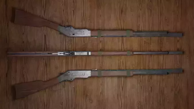 Old Gun- Winchester- 3D Gameasset