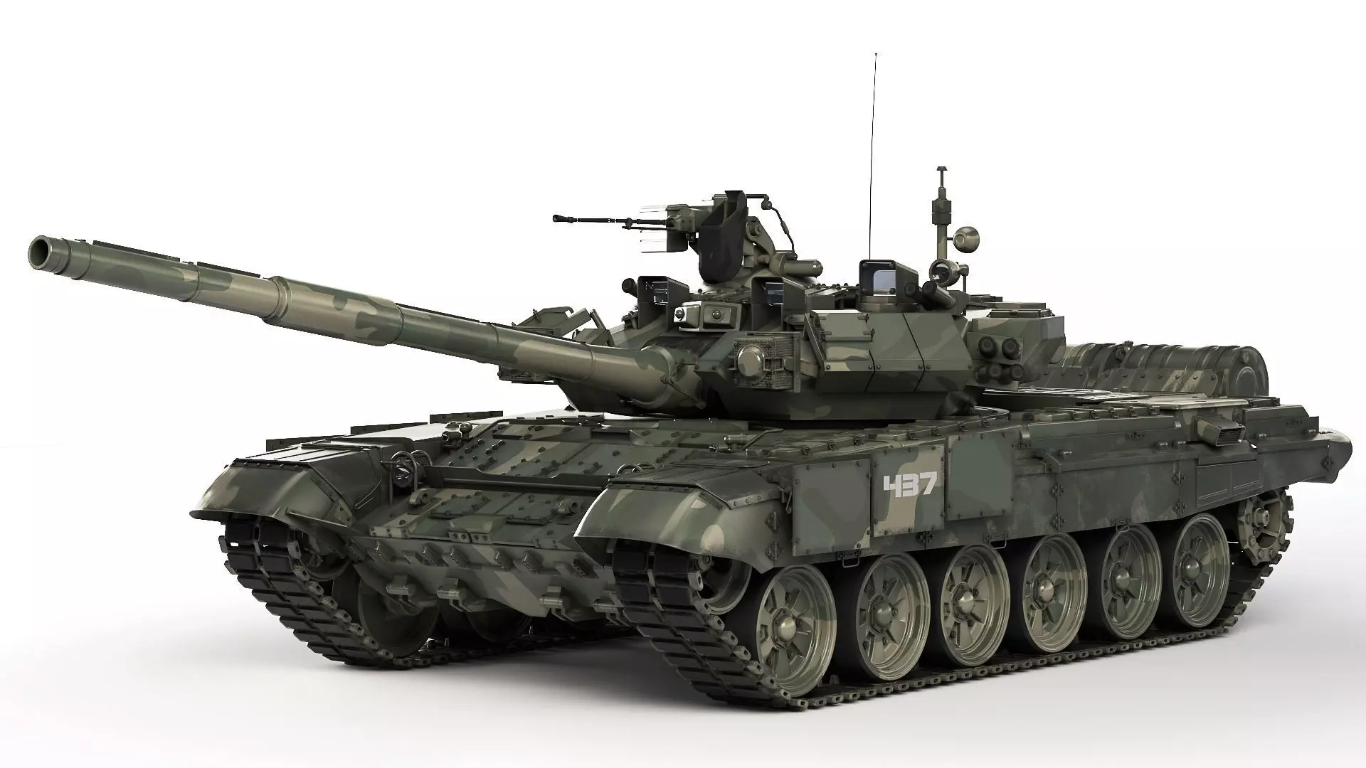 Tank T-90A 2010 3D model