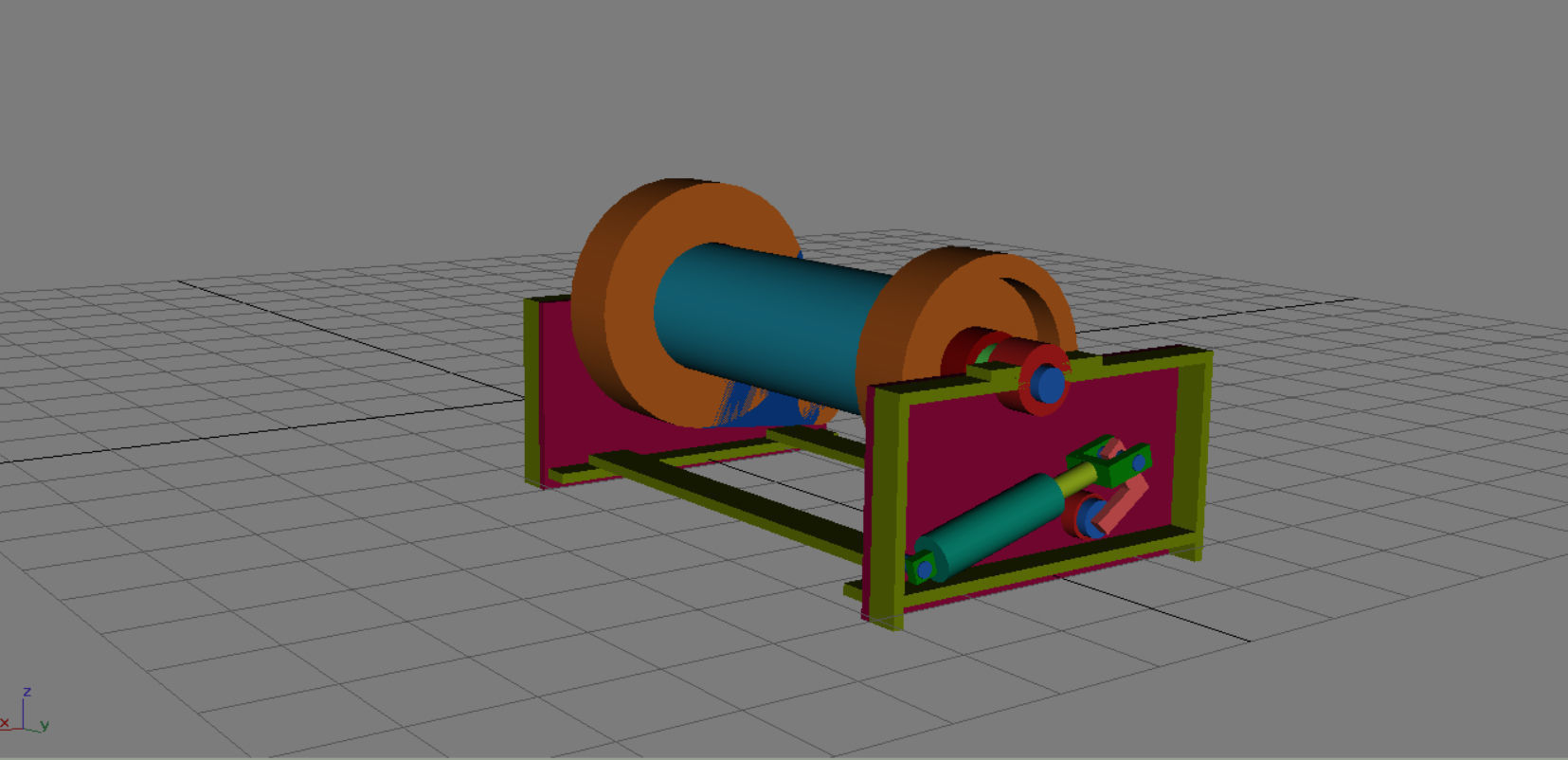 Towing winch Yorkshireman 3D print model_5