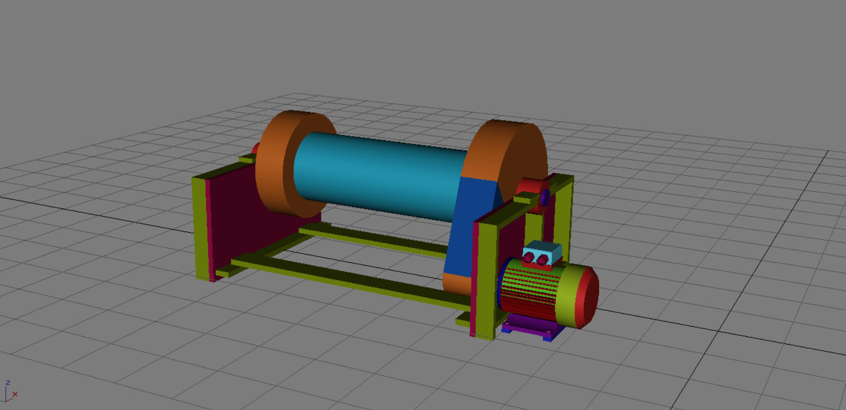 Towing winch Yorkshireman 3D print model_4