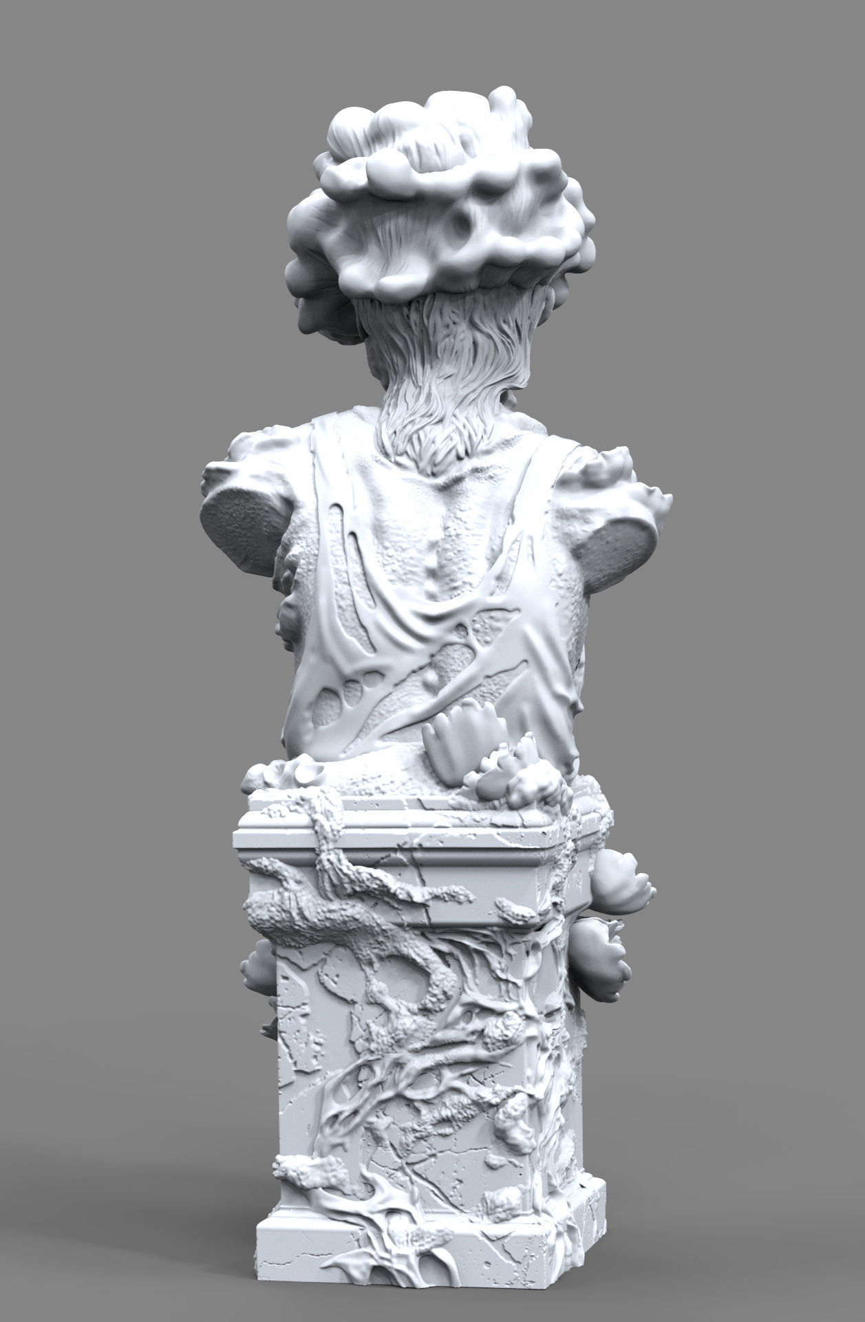 The Las Of Us clicker bust fan art  3D print model_13