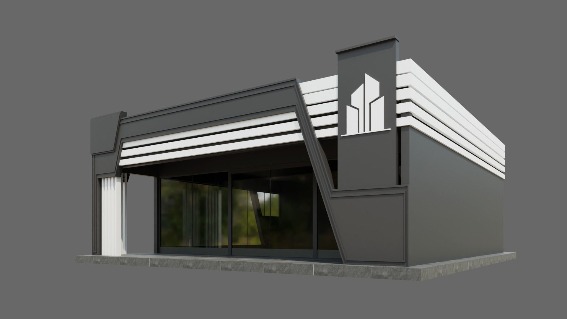 Glass Pavilion ID072 3D model_6