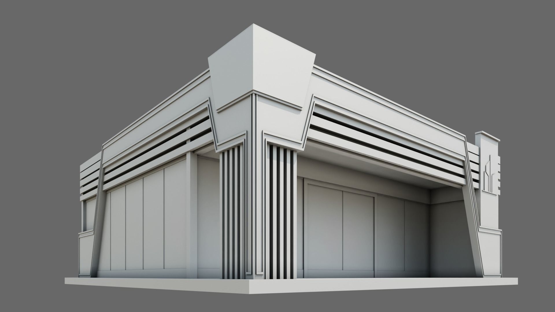 Glass Pavilion ID072 3D model_1