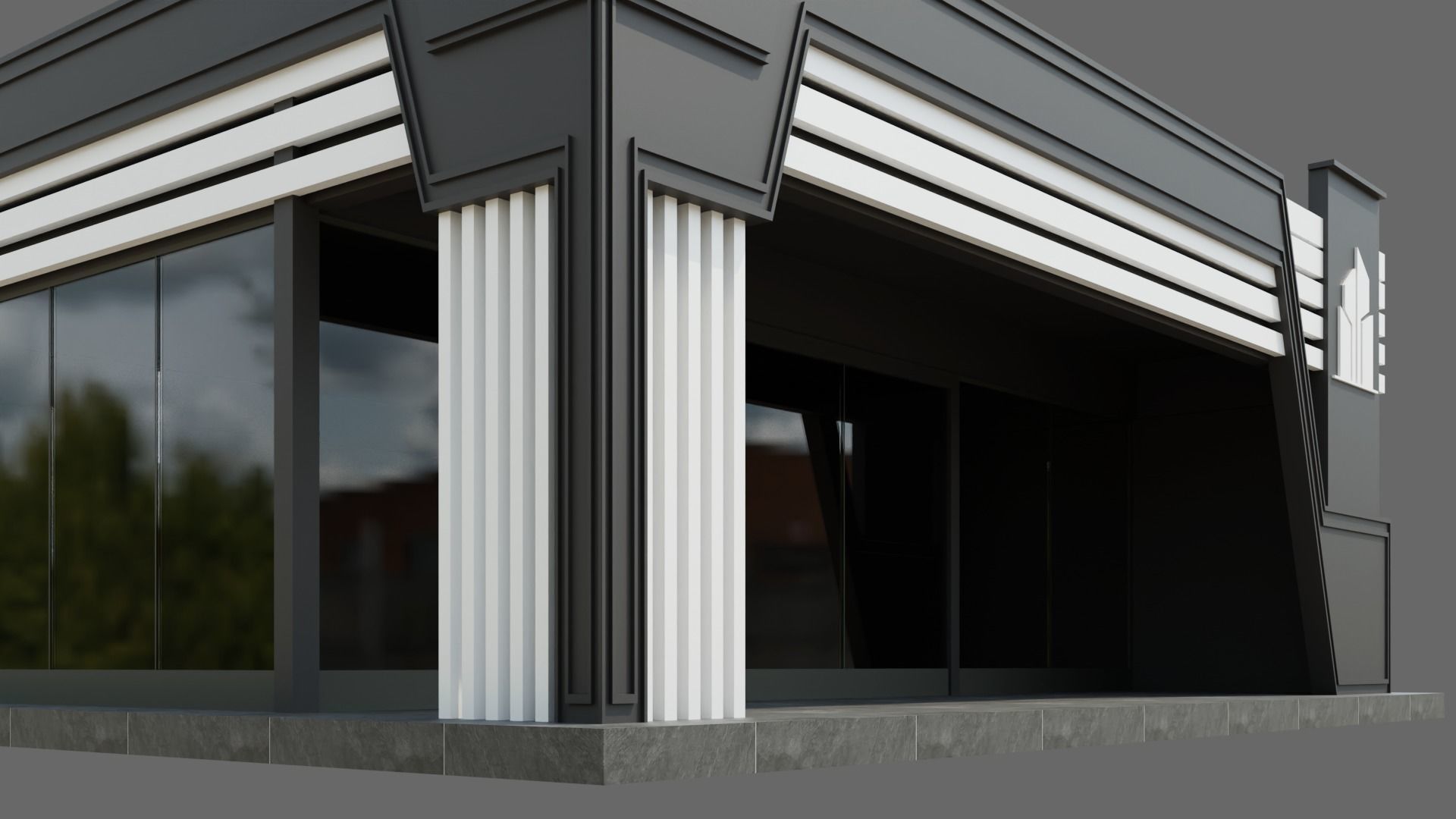 Glass Pavilion ID072 3D model_4