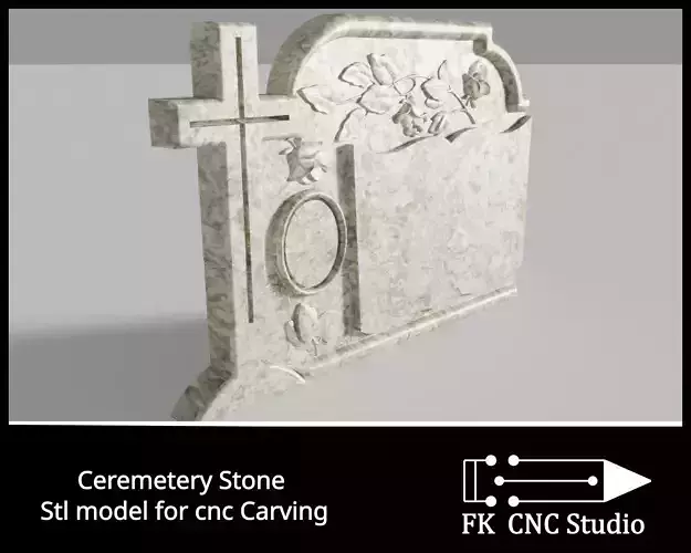 Cemetery stone - file for cnc carving