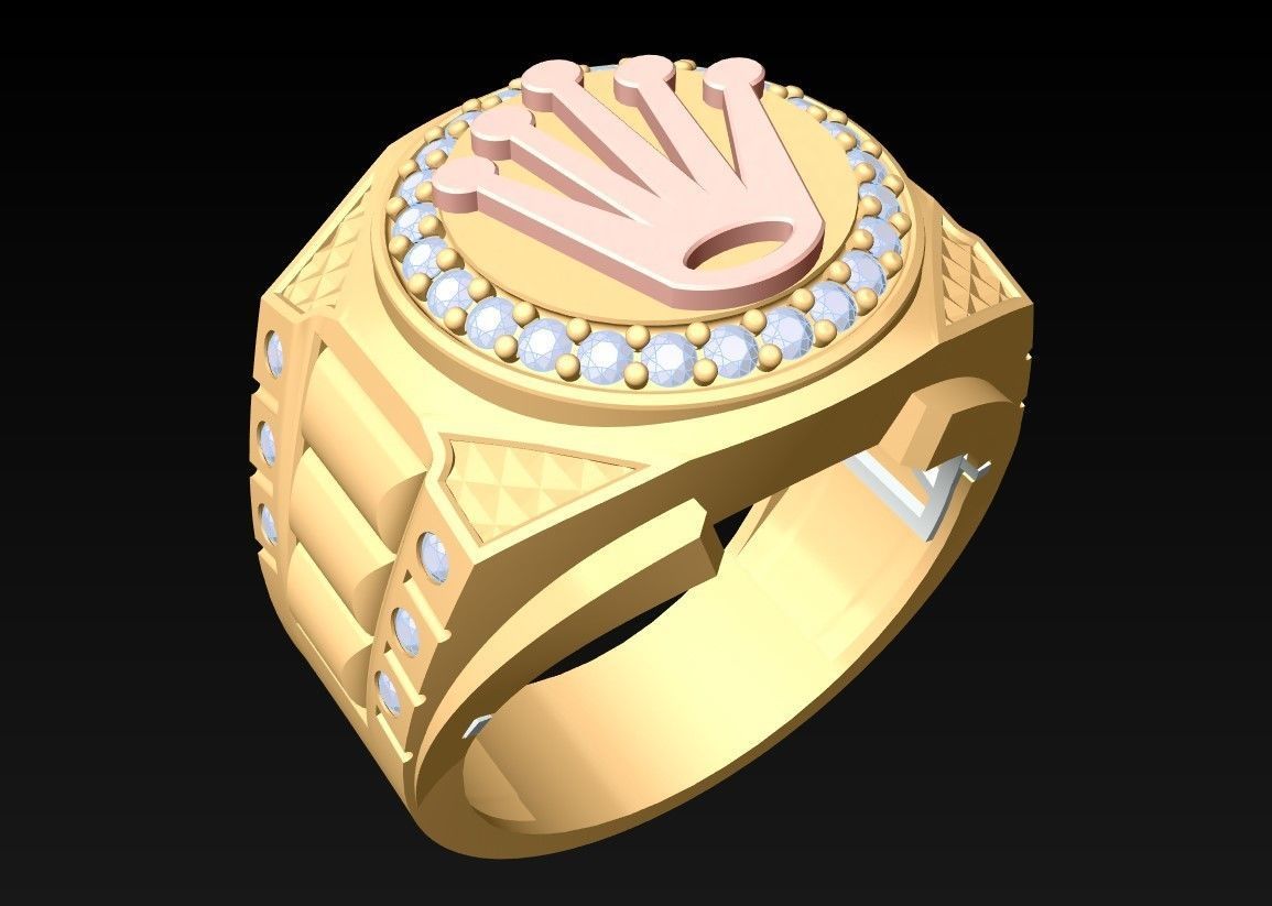Crown Rings - Kings Rings - N2450 3D print model_2