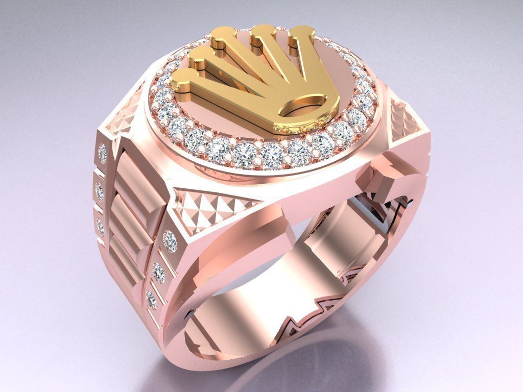 Crown Rings - Kings Rings - N2450 3D print model_1
