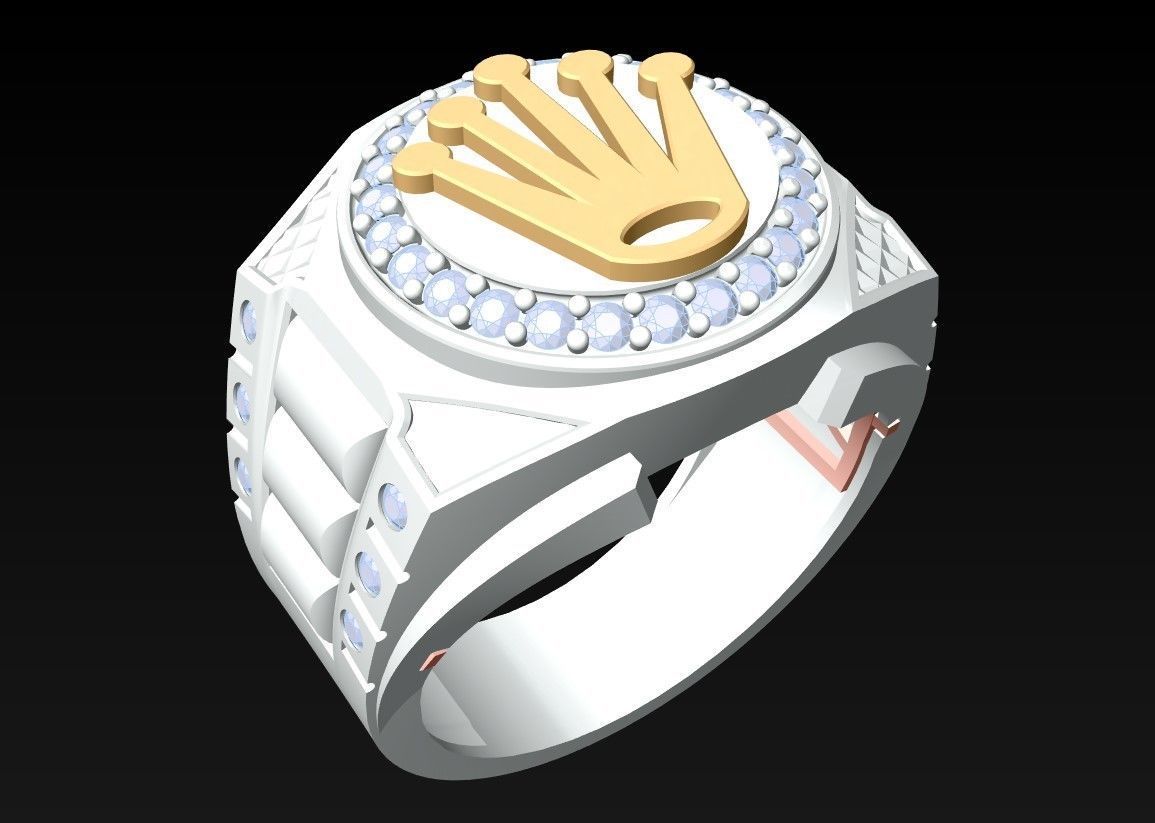 Crown Rings - Kings Rings - N2450 3D print model_3