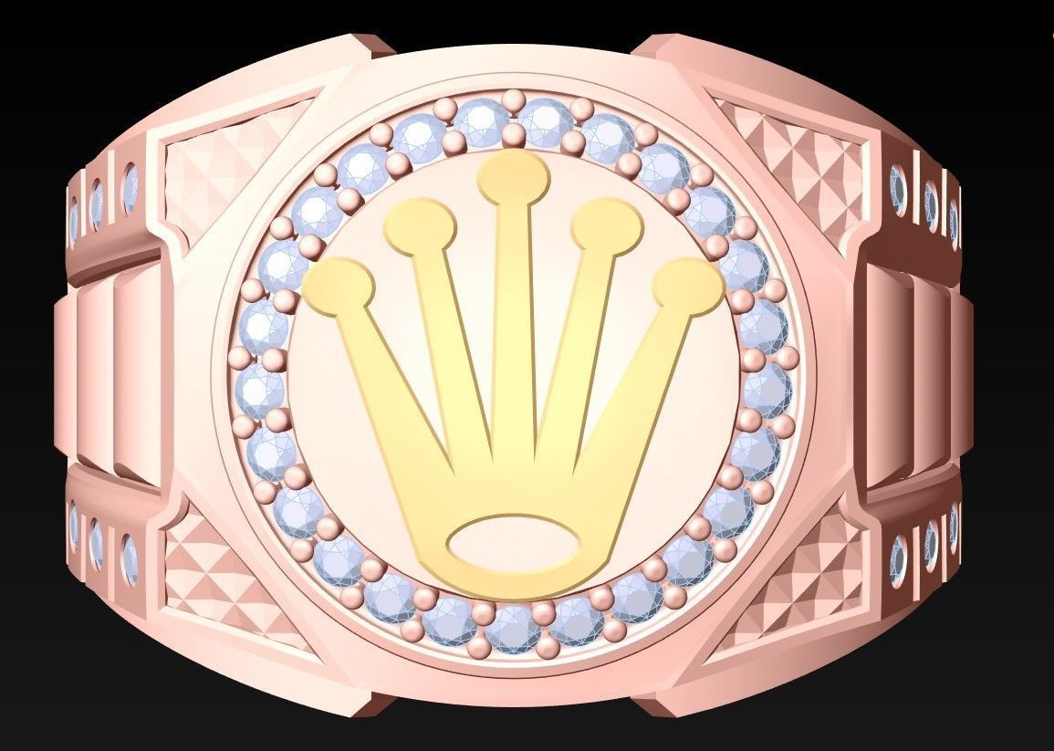 Crown Rings - Kings Rings - N2450 3D print model_4