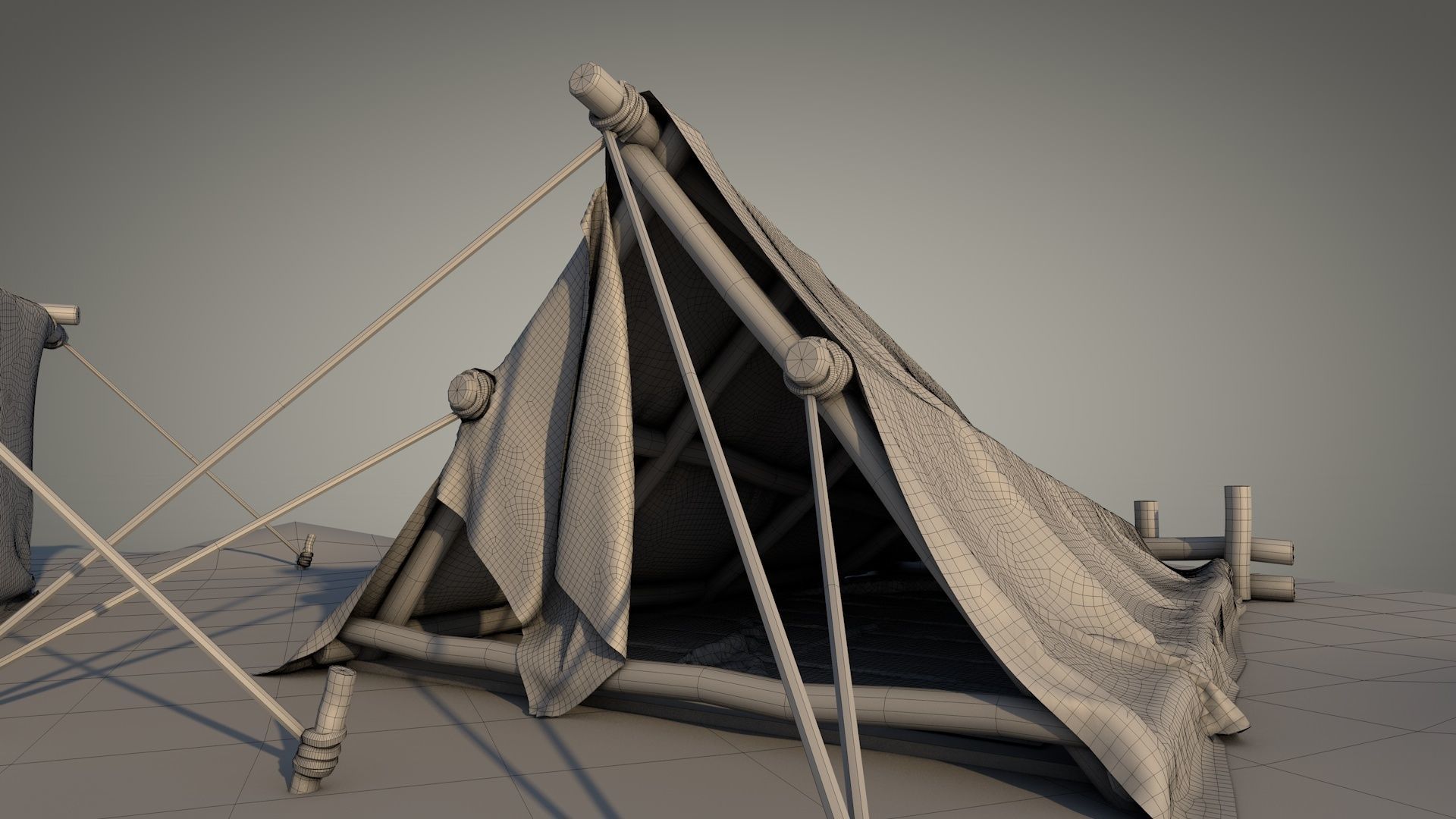 Survival Tent v8 3D model_16