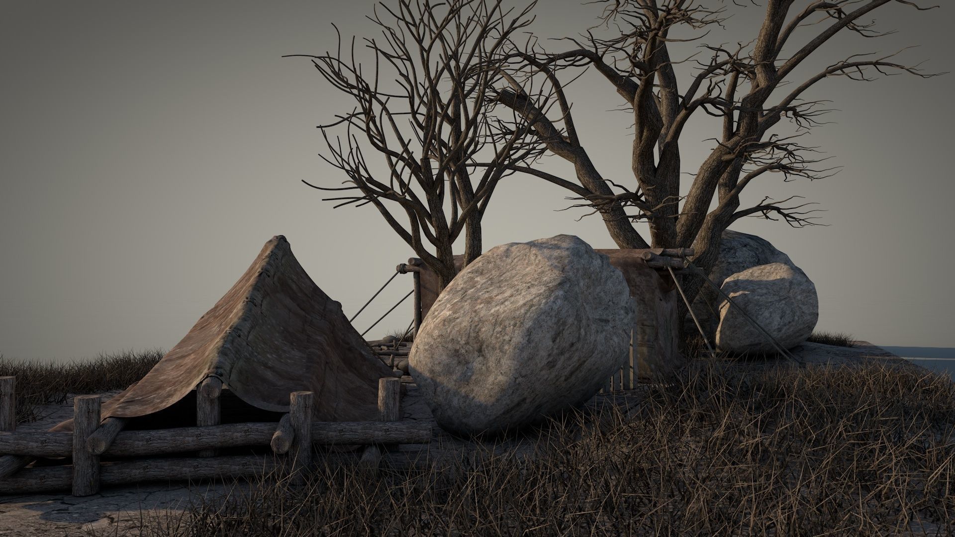 Survival Tent v8 3D model_7