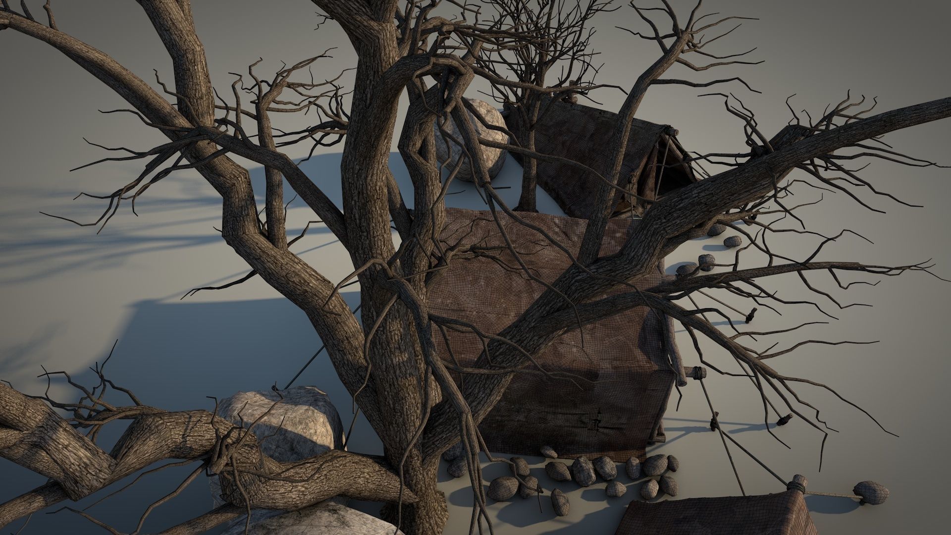 Survival Tent v8 3D model_21