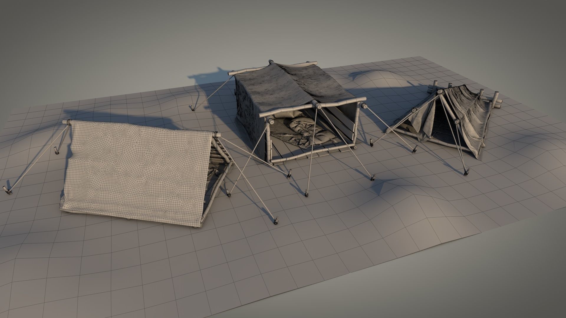 Survival Tent v8 3D model_13