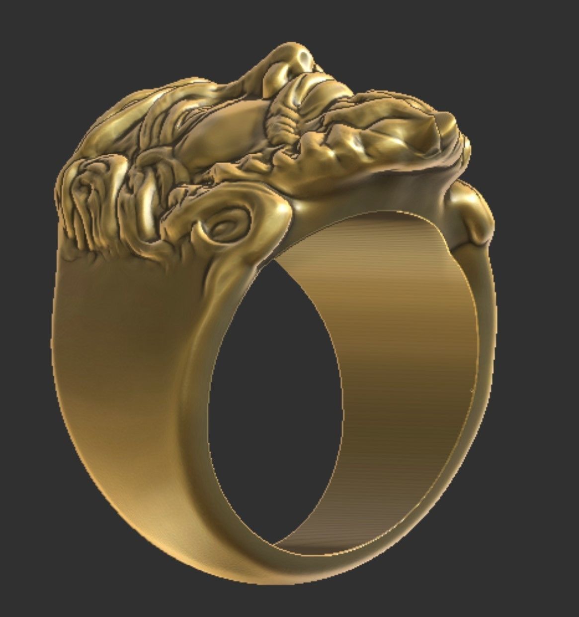 Jesus Ring 3D print model_2