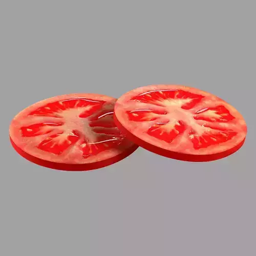 Realistic tomato Slice 3D model