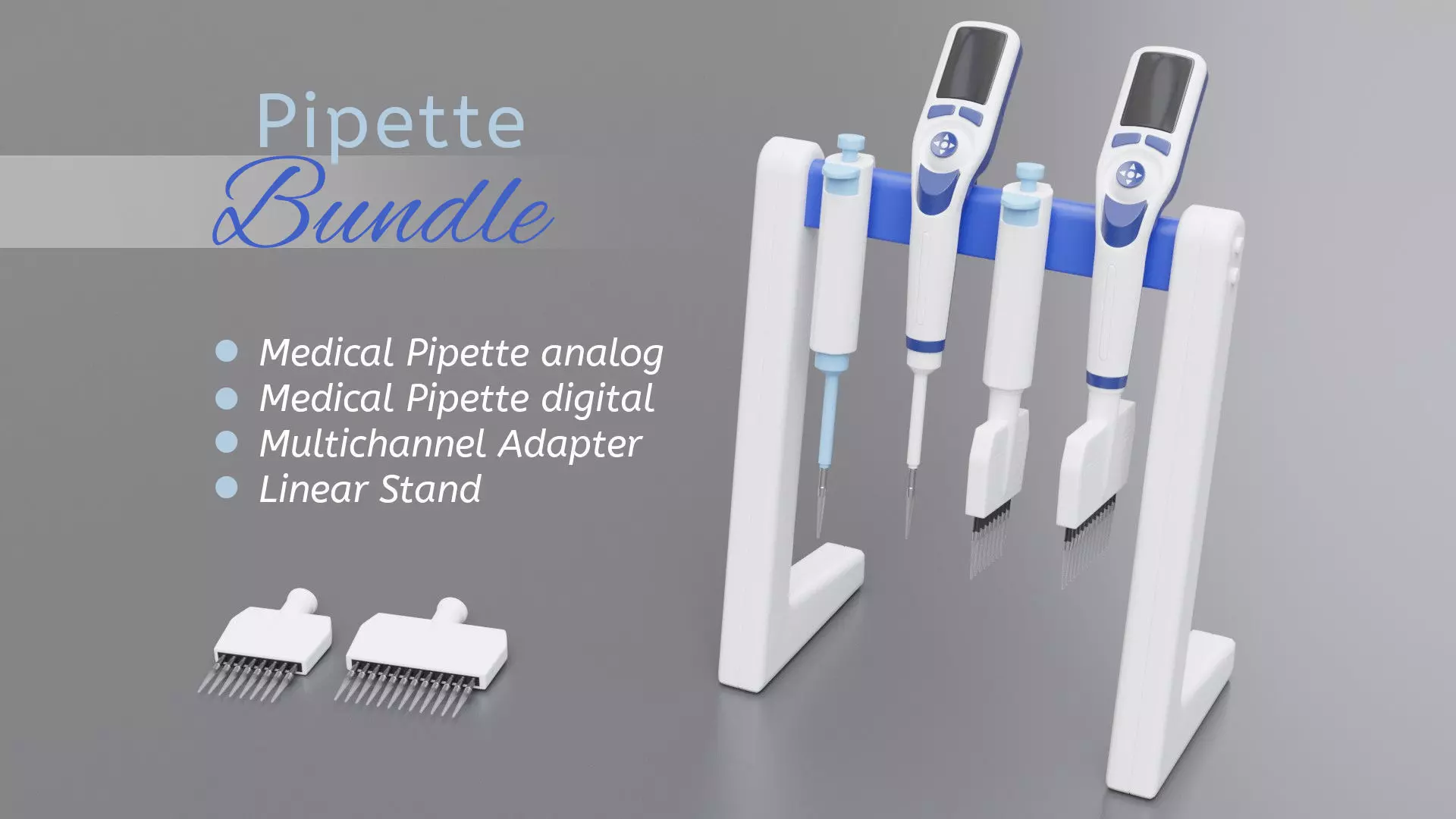 Pipette Bundle 3D model_0