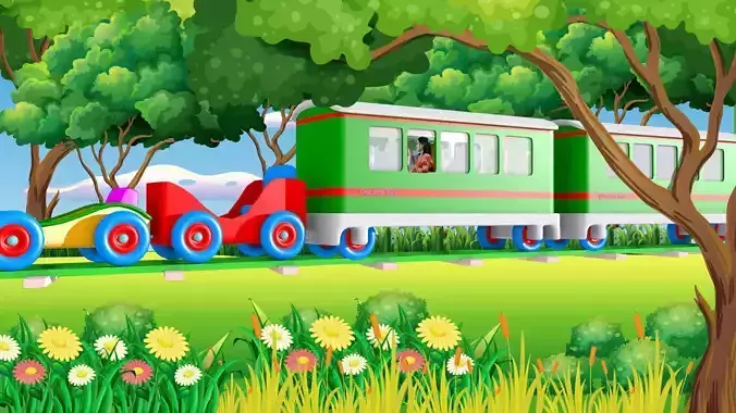 Choo Choo Train Low-poly 3D model