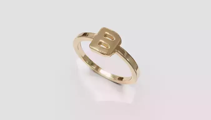 B ring letter minimal