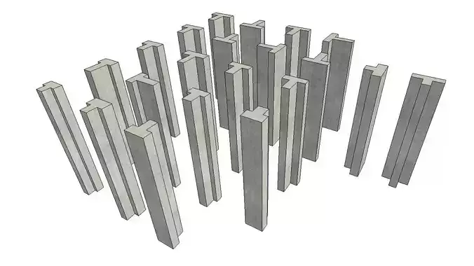 T Shaped Column 3D model