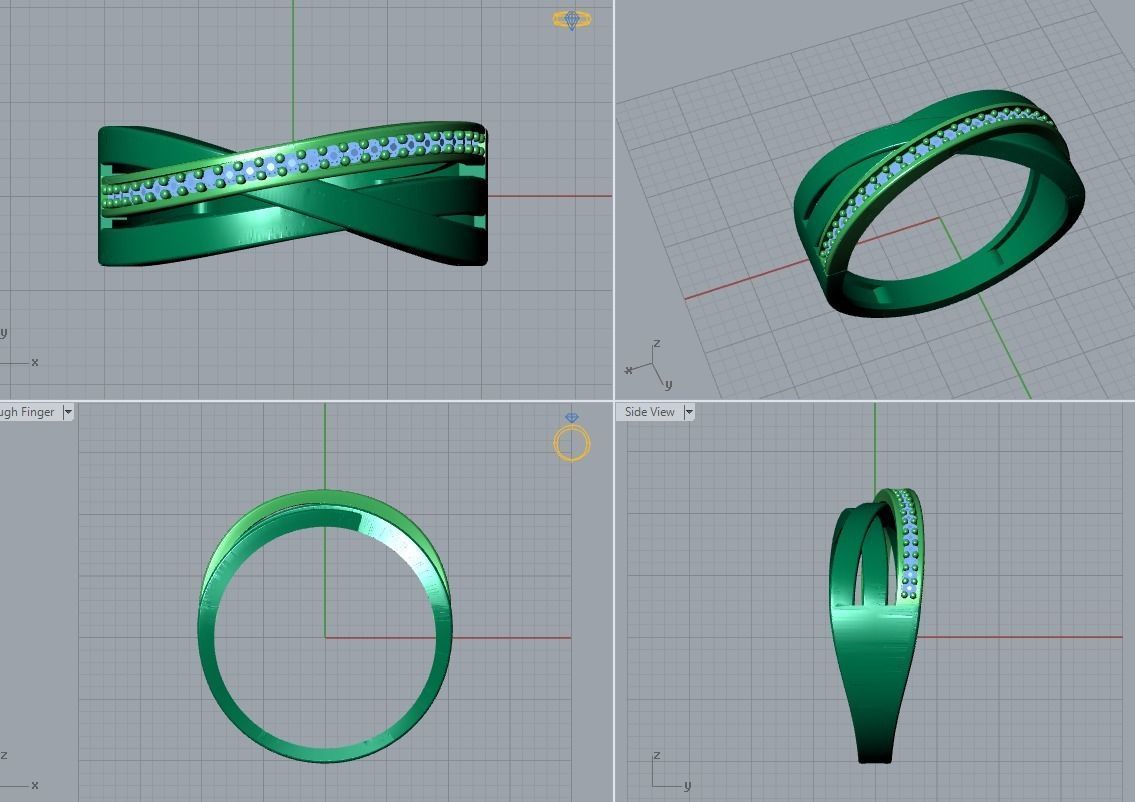 jewelry ring 3D print model_6