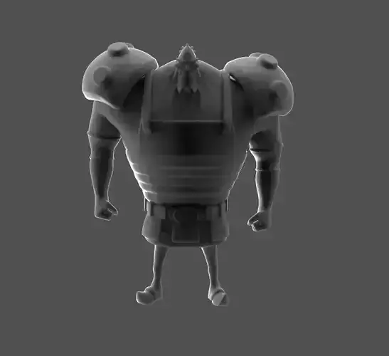 Jozu 3D Model armored man 3D print model