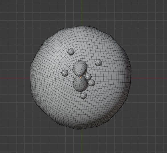 strawberry cake Low-poly 3D model_3