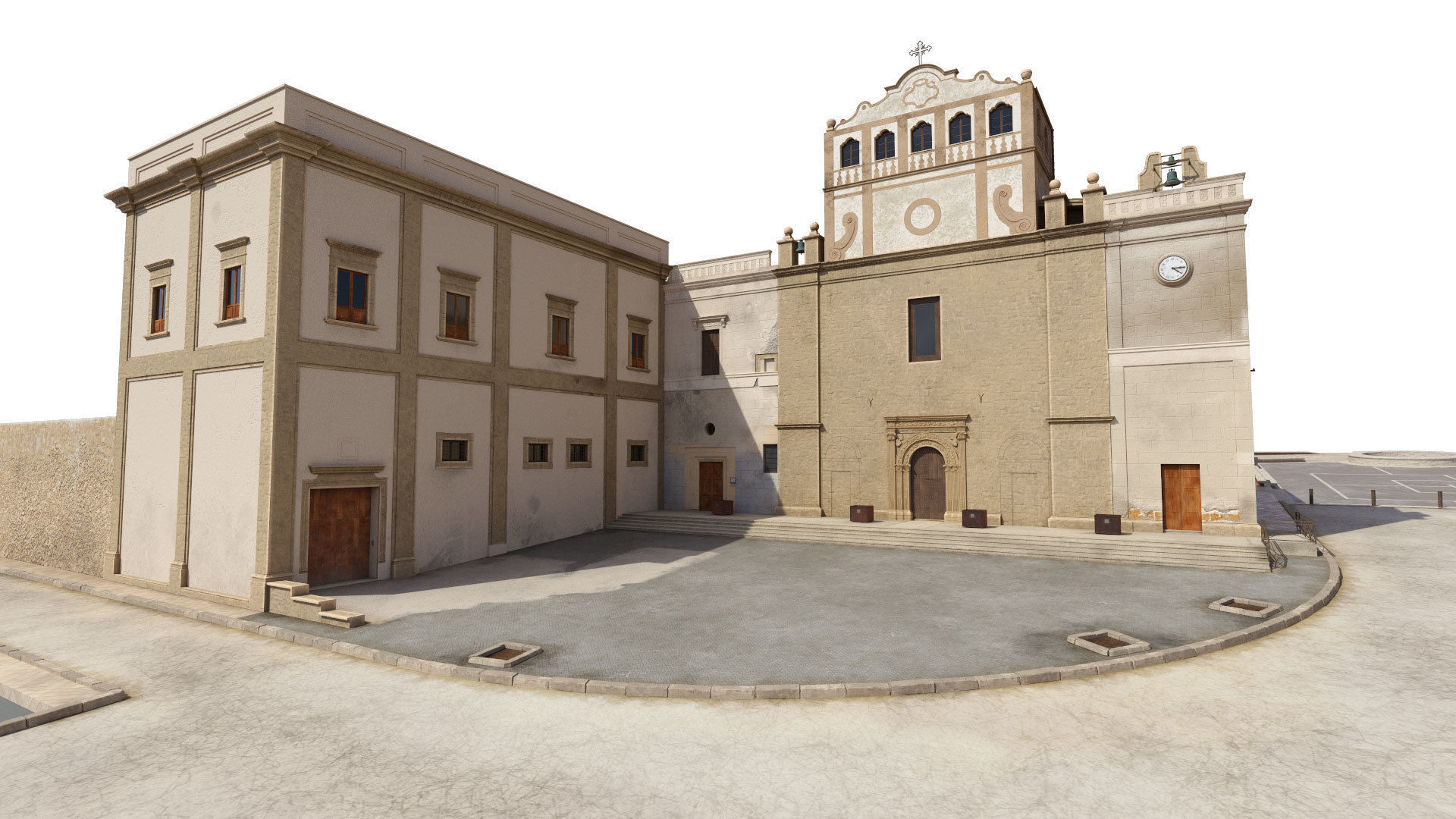 Sicilian Church 3D model_7