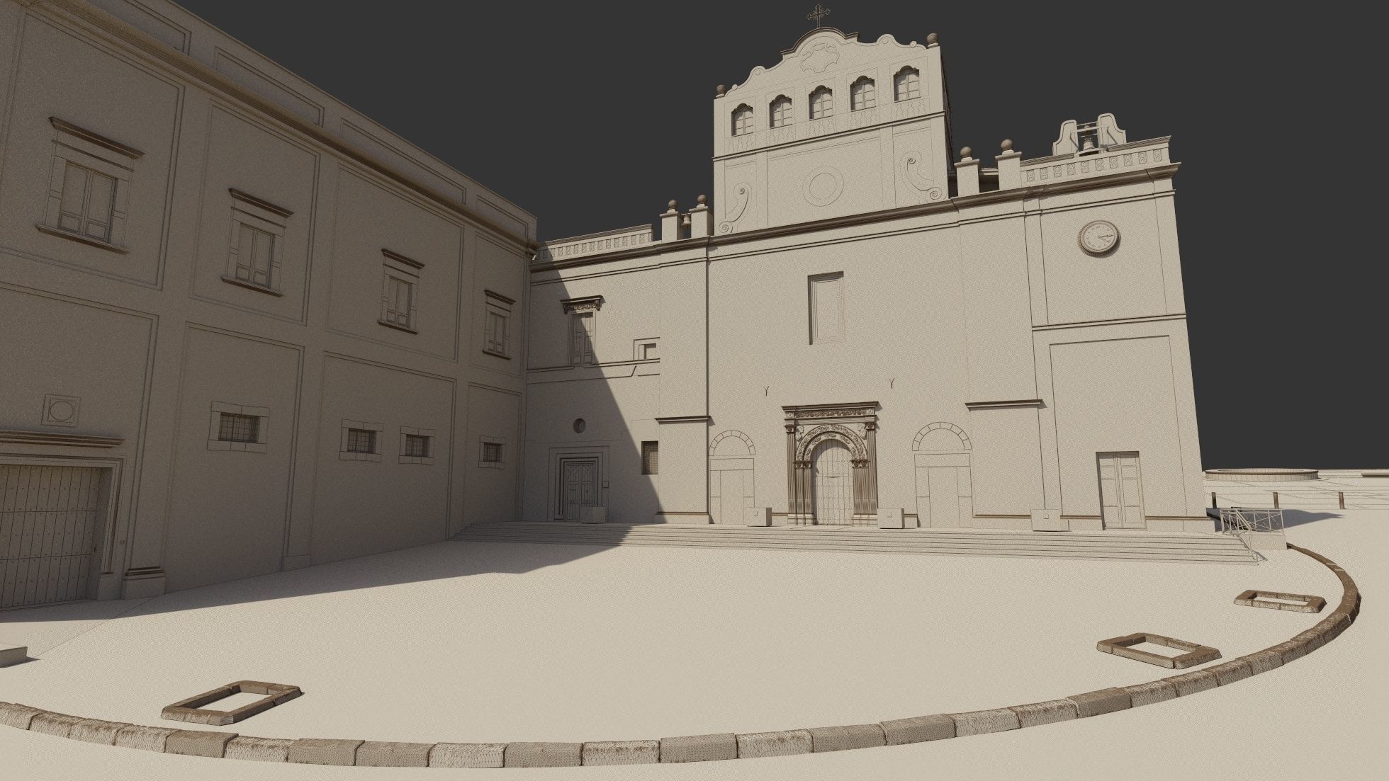 Sicilian Church 3D model_6