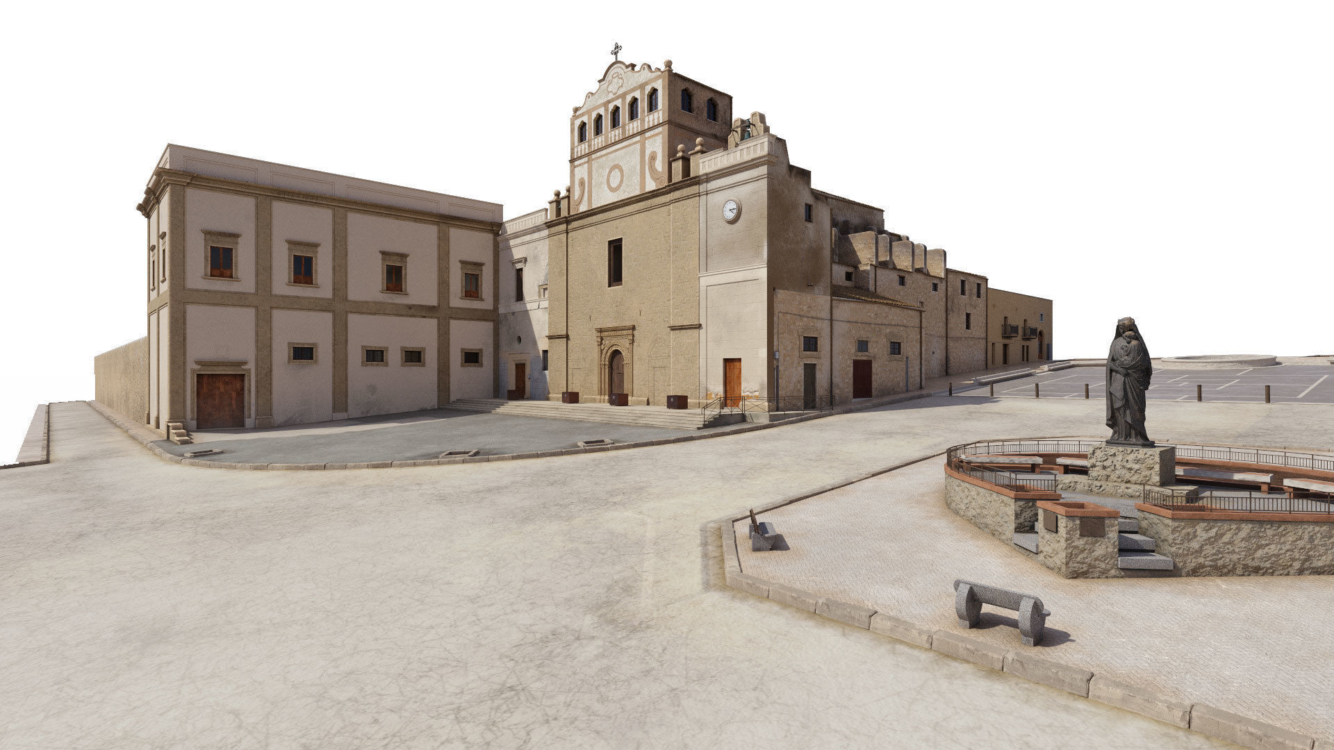 Sicilian Church 3D model_2