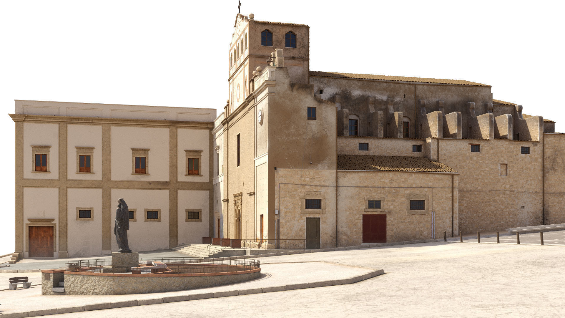 Sicilian Church 3D model_9