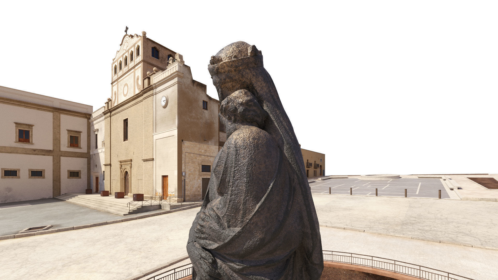 Sicilian Church 3D model_11