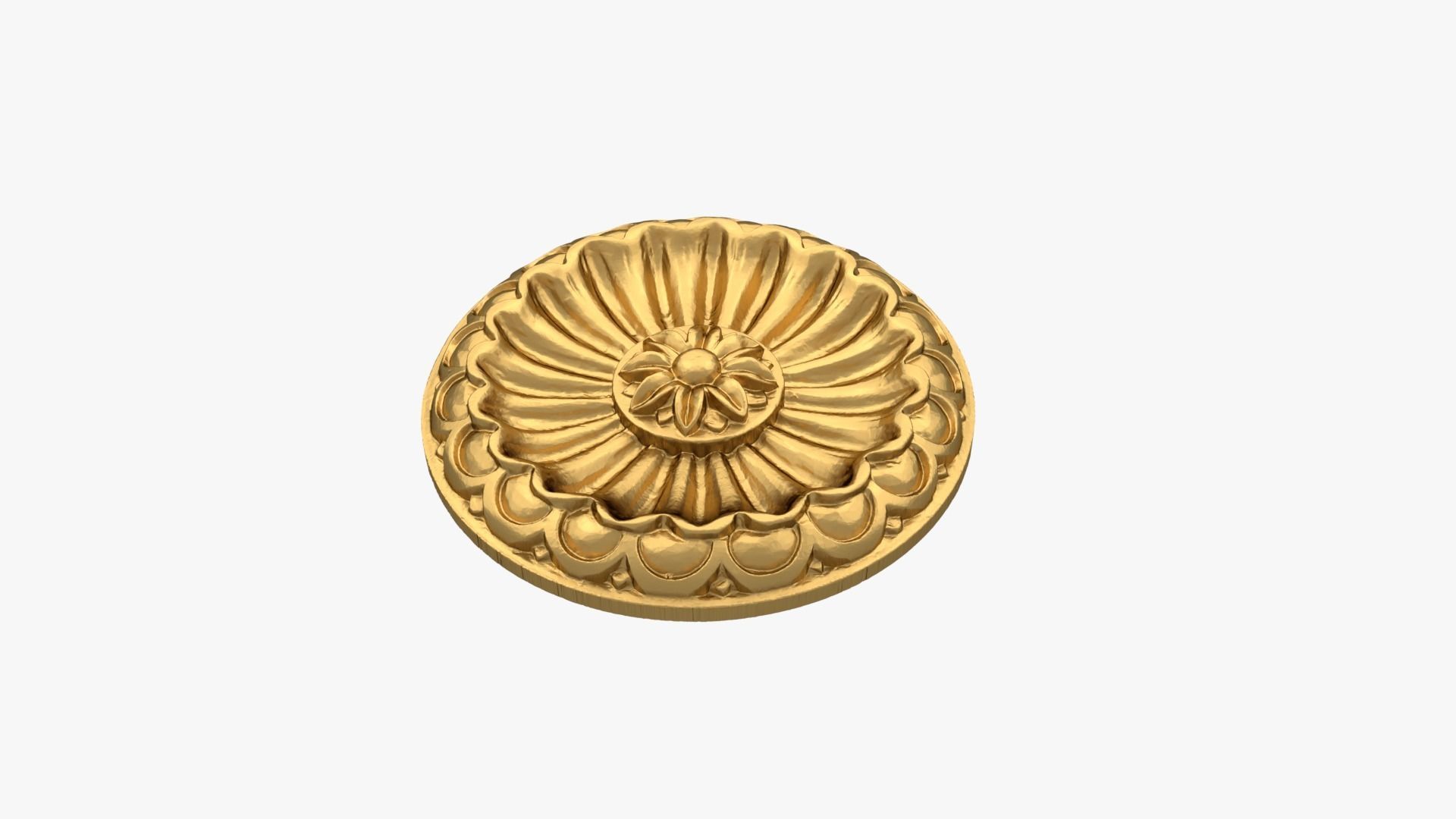 Classic decor ornament 265 3D model_3