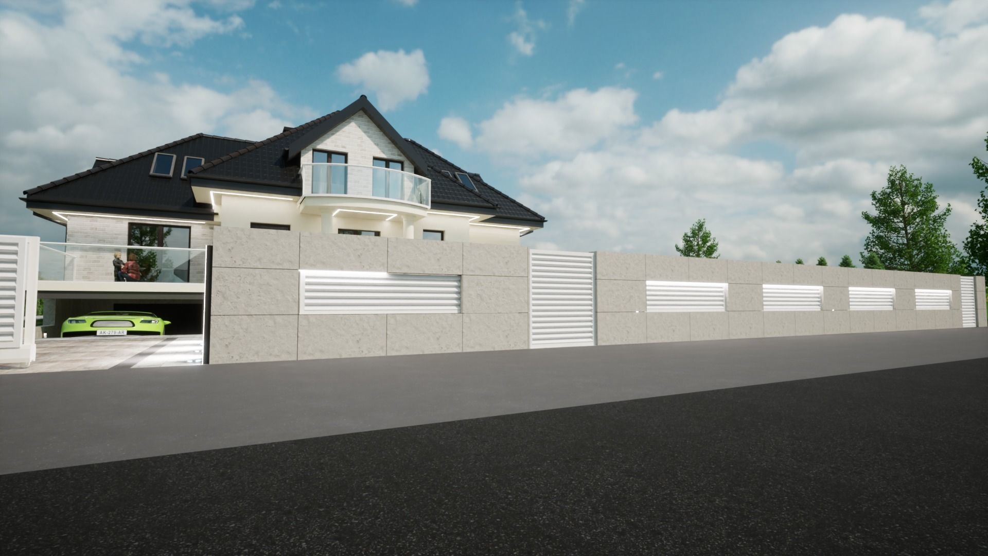 classic house model 3D model_4