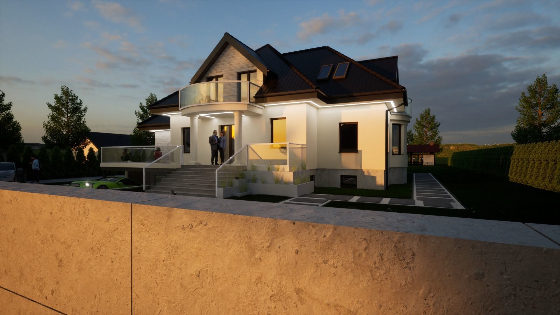 classic house model 3D model_2