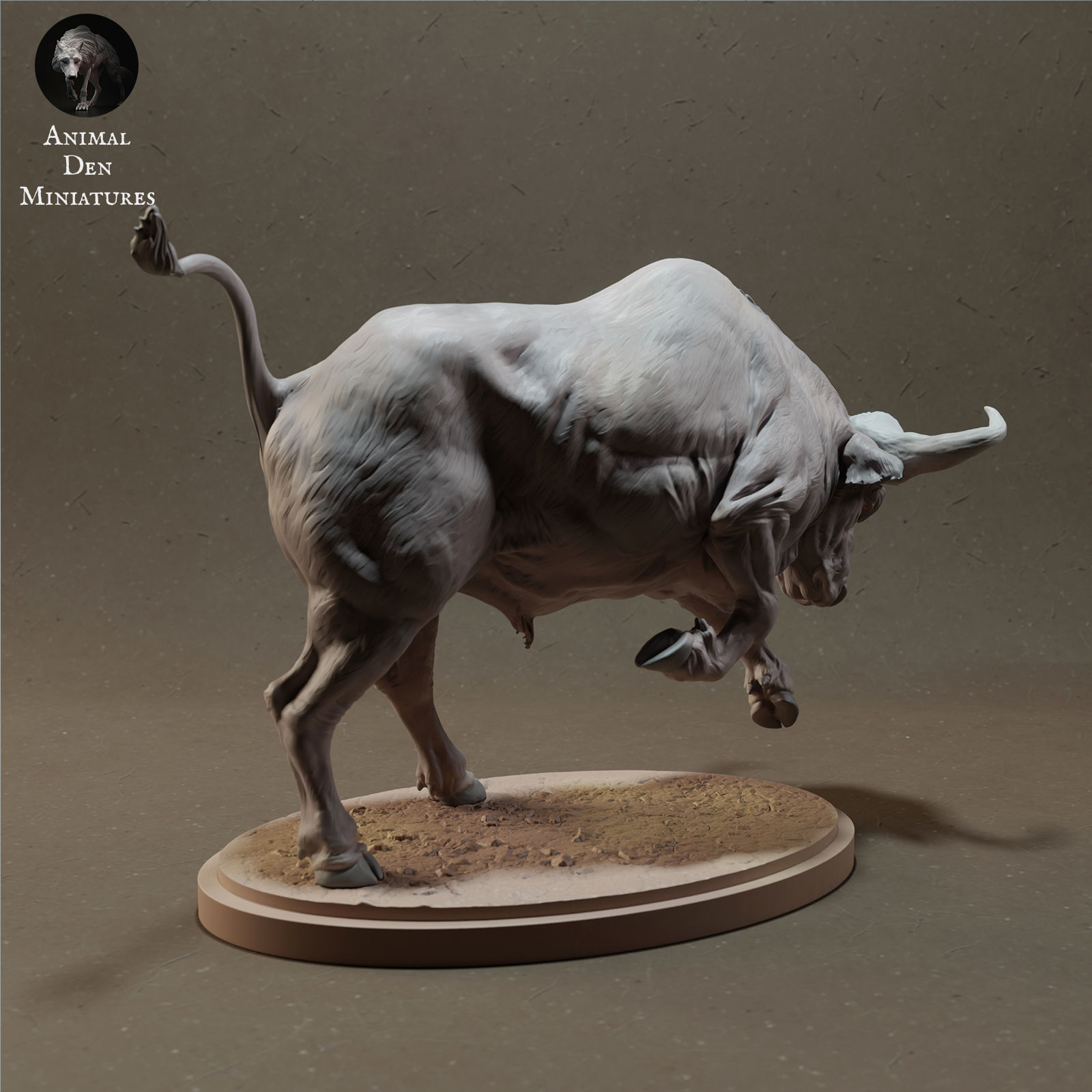 Cape Buffalo Charging 3D print model_2
