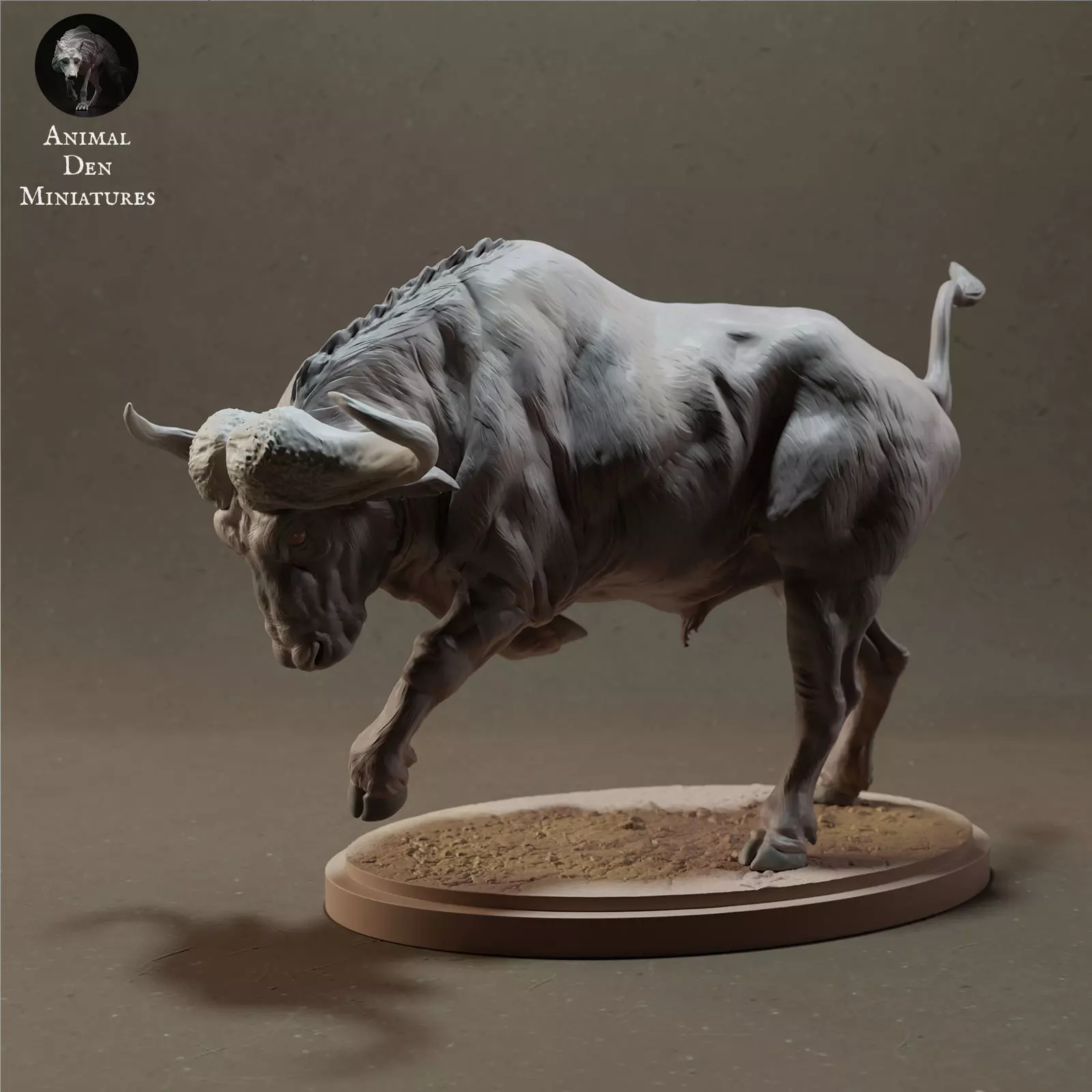Cape Buffalo Charging 3D print model_0